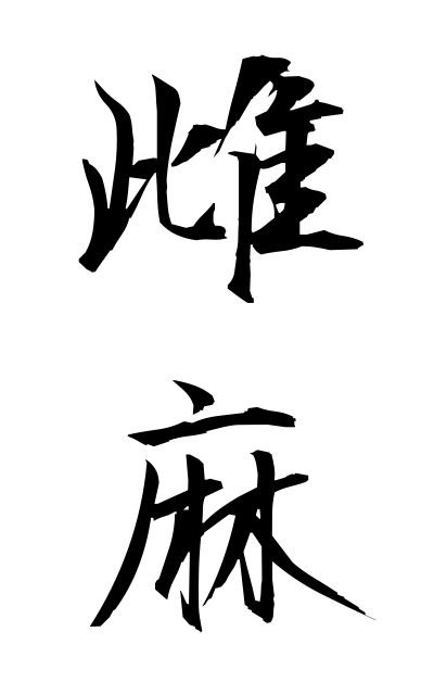 m40133雌麻めあさ Female hemp