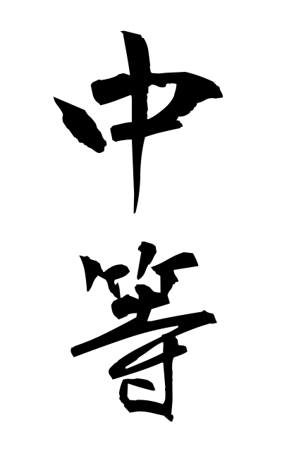 t20821中等ちゅうとう Medium grade