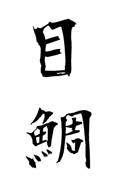 m40288目鯛めだい Eyes sea bream